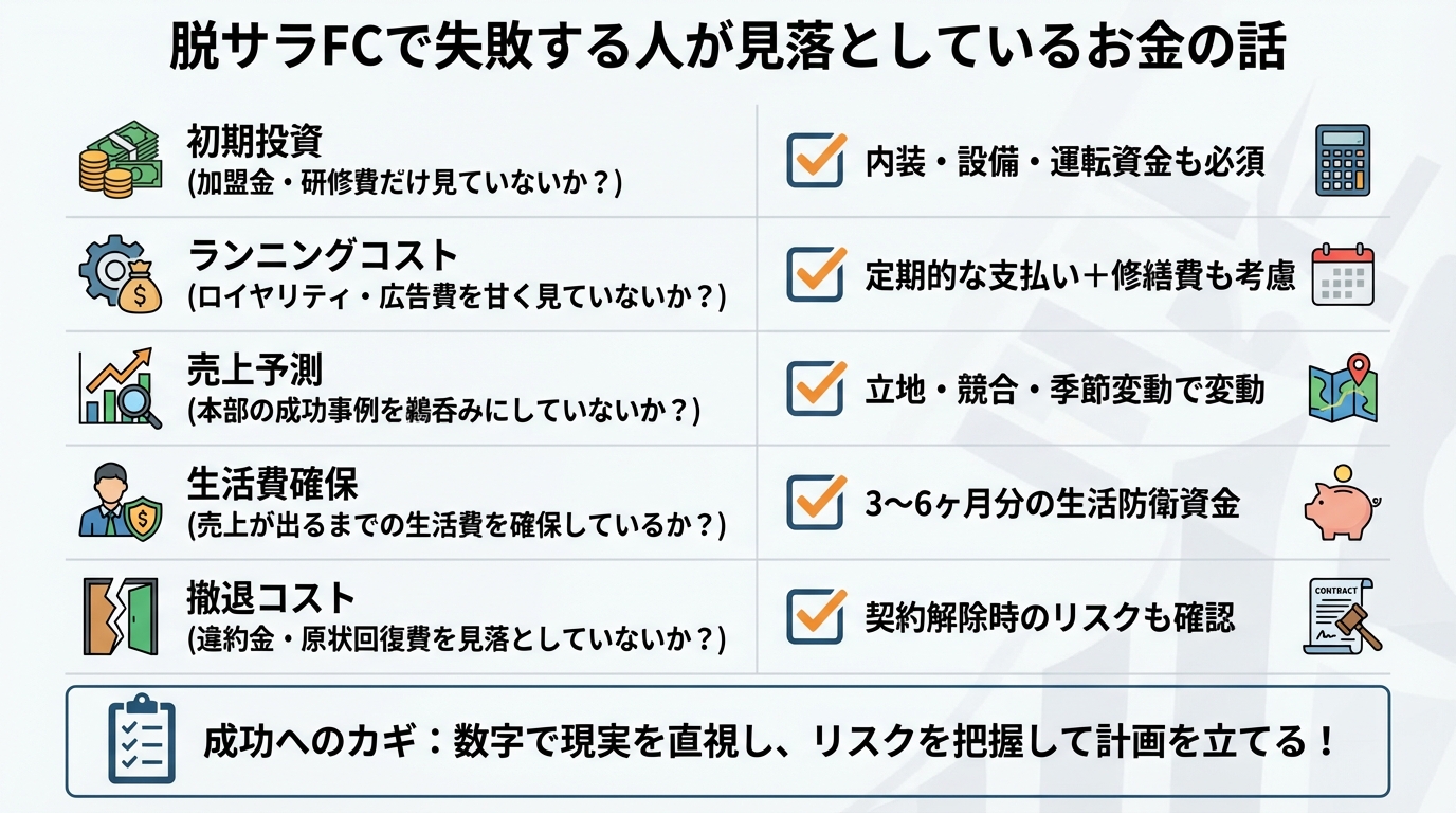 脱サラしてフランチャイズ成功しやすい業種はどこ？加盟前に知っておきたい現実に関する図解2