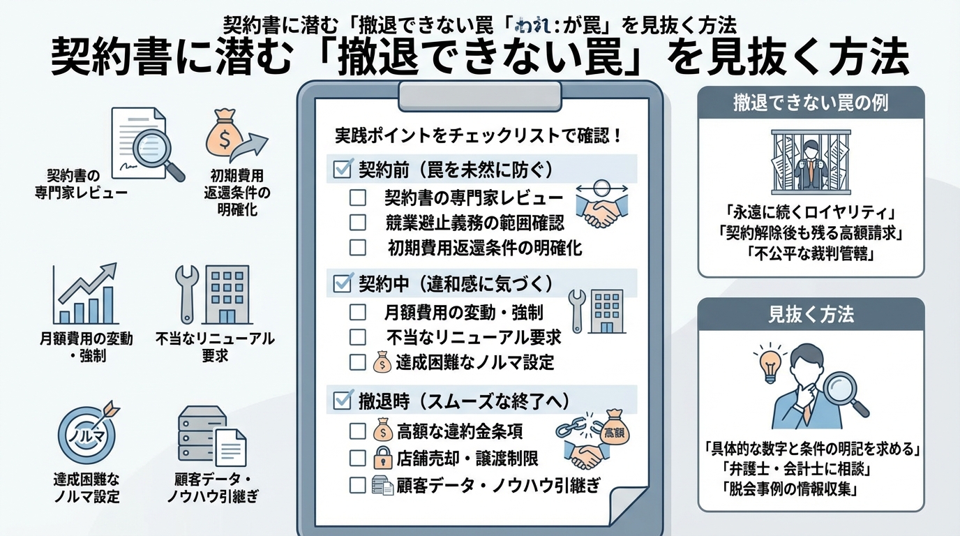 飲食フランチャイズで失敗しない選び方|加盟前に確認すべき7つのポイントに関する図解2