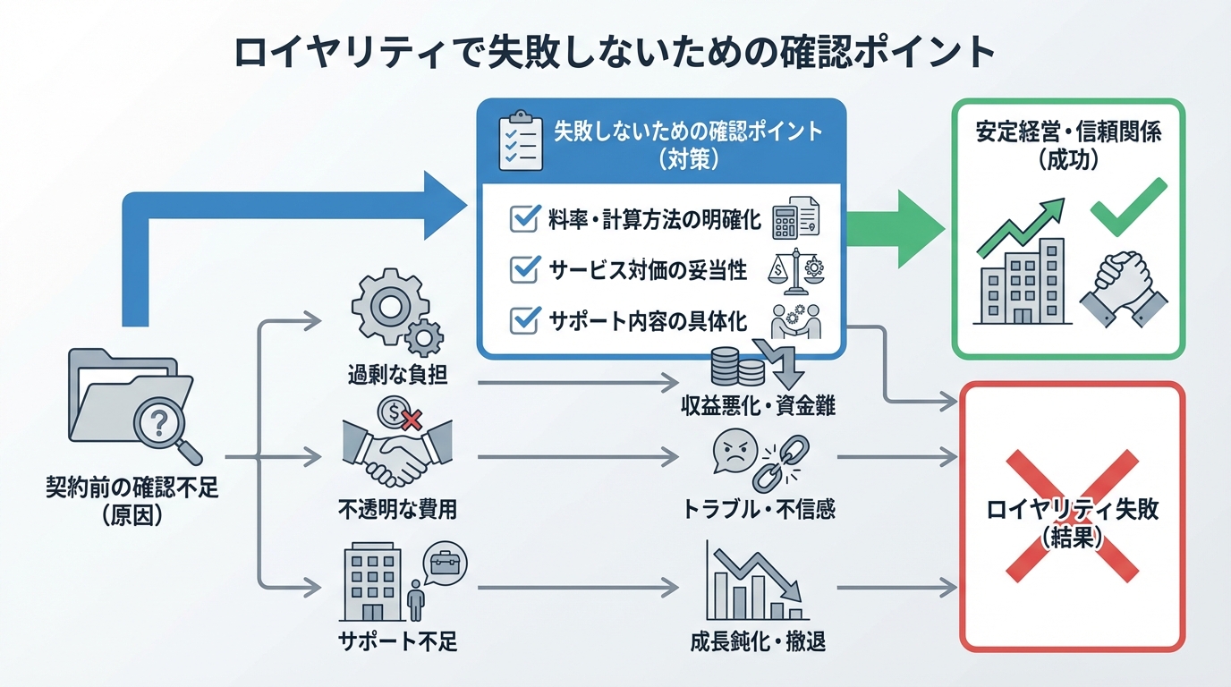 フランチャイズのロイヤリティ相場と仕組みを元加盟者が本音で解説に関する図解3