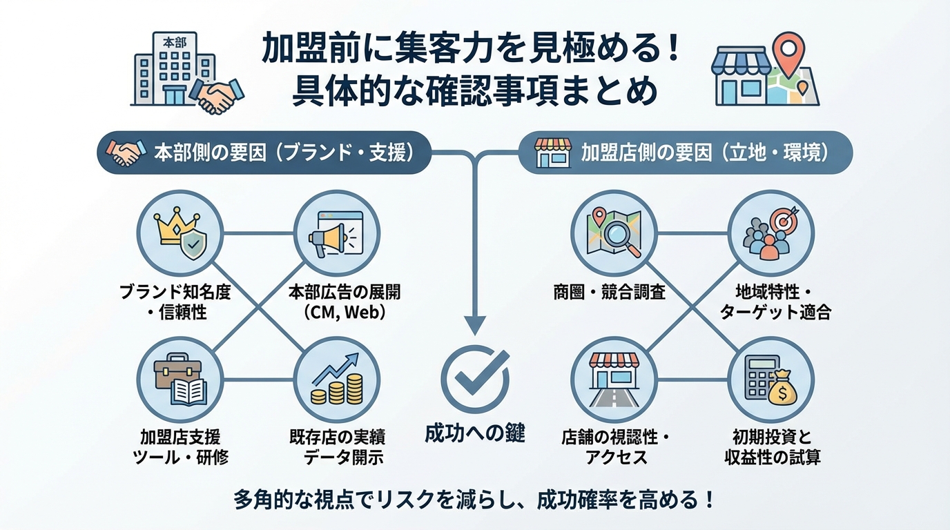 フランチャイズ本部の集客力、裏側を全部話します【加盟前に必読】に関する図解4