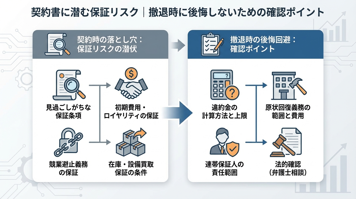 フランチャイズの経営者保証を外す方法｜加盟前に知っておくべき全手順に関する図解4