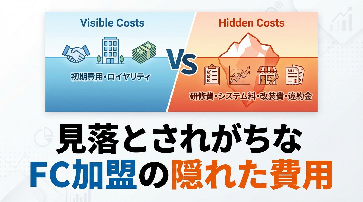 見落とされがちなFC加盟の隠れた費用