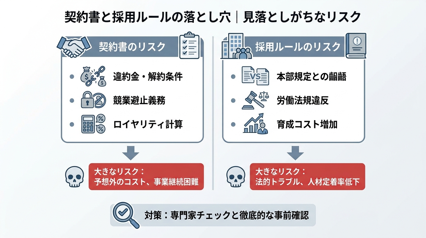 契約書と採用ルールの落とし穴｜見落としがちなリスク