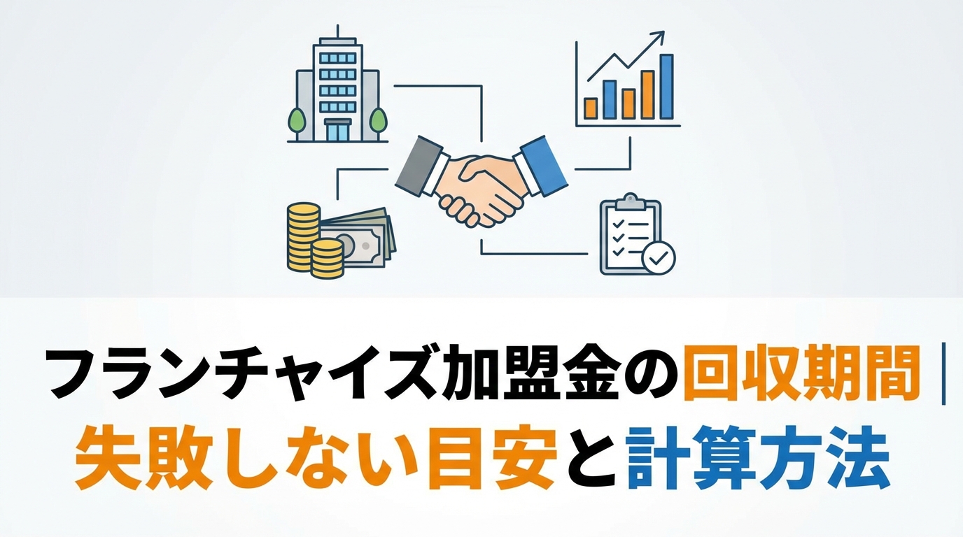 フランチャイズ加盟金の回収期間｜失敗しない目安と計算方法