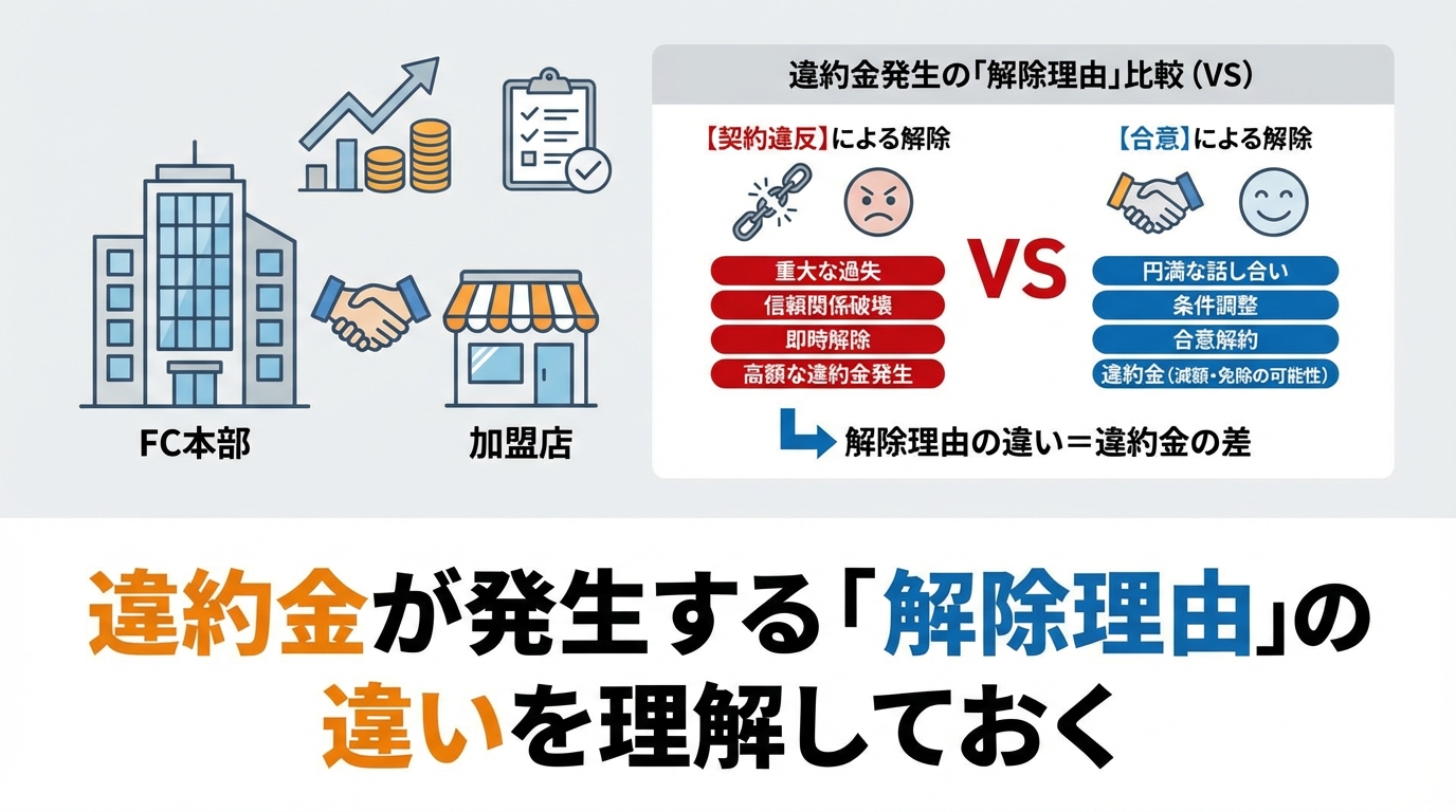 違約金が発生する「解除理由」の違いを理解しておく