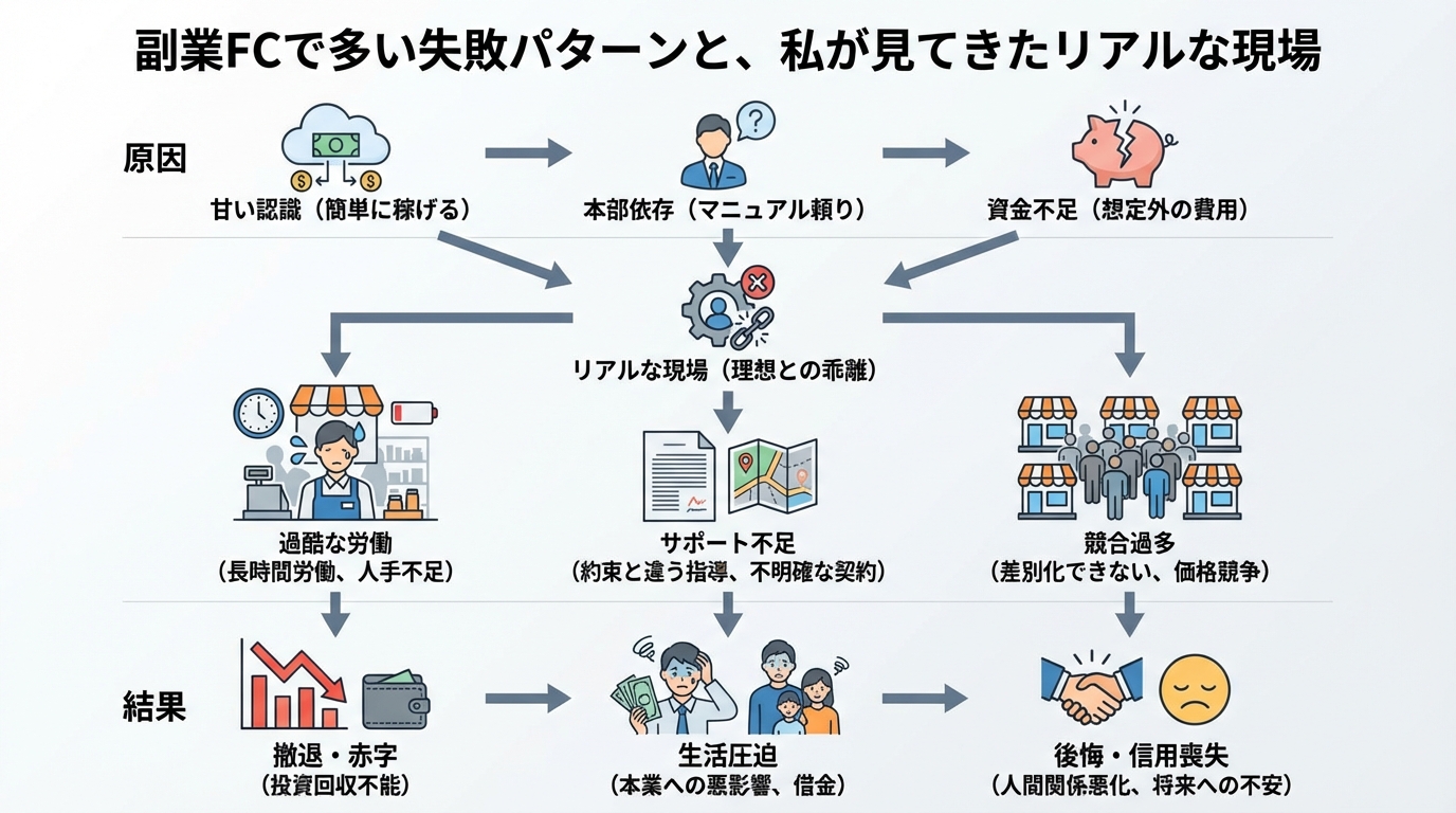フランチャイズ副業おすすめ7選｜低リスクで始めるための選び方と注意点に関する図解3