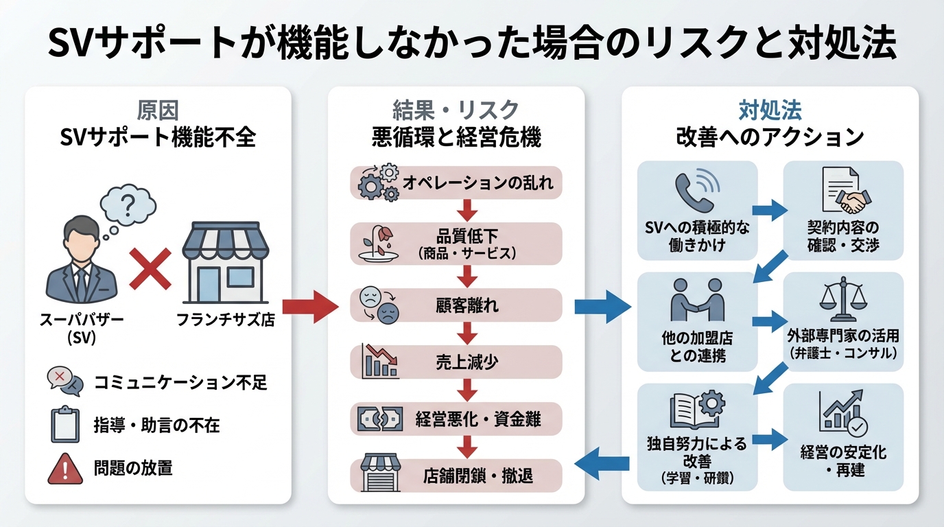 フランチャイズSV（スーパーバイザー）の役割とは？加盟前に知っておくべき現実に関する図解3