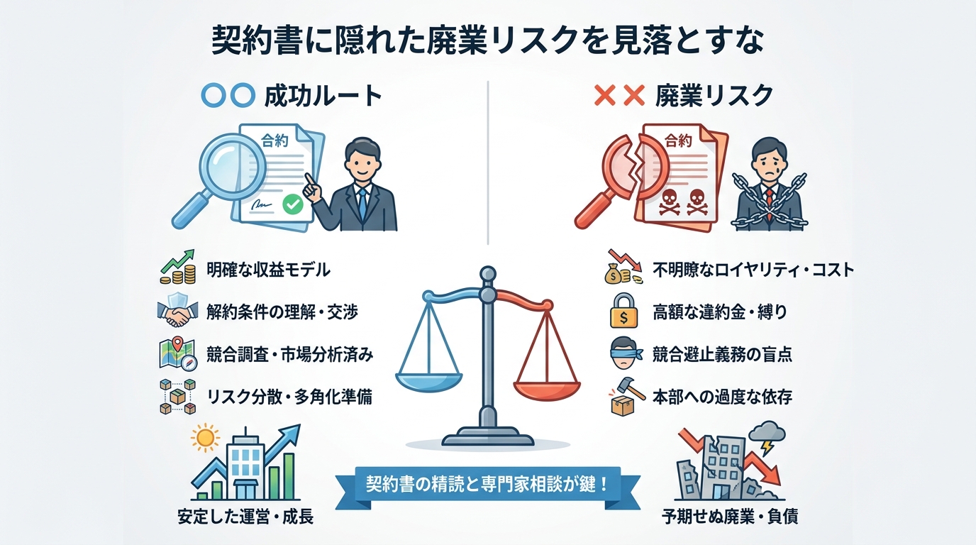 契約書に隠れた廃業リスクを見落とすな