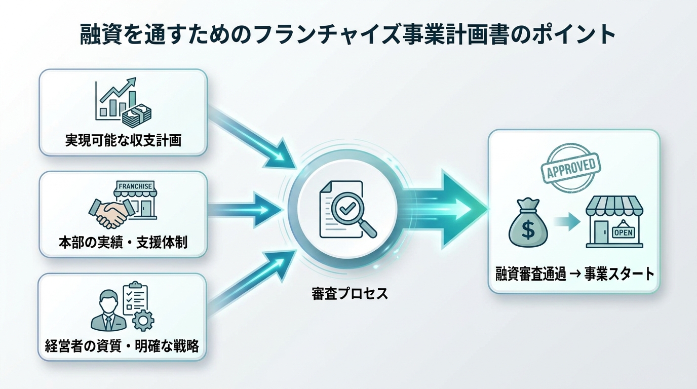 融資を通すためのフランチャイズ事業計画書のポイント