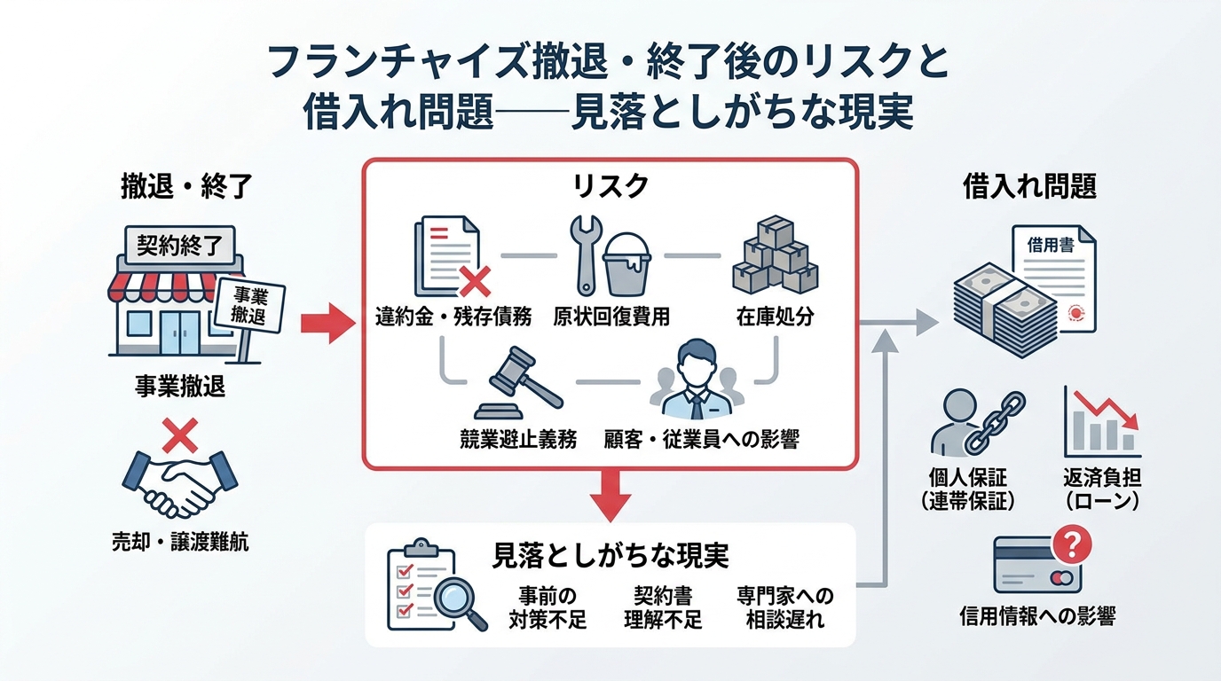 撤退・終了後のリスクと借入れ問題——見落としがちな現実