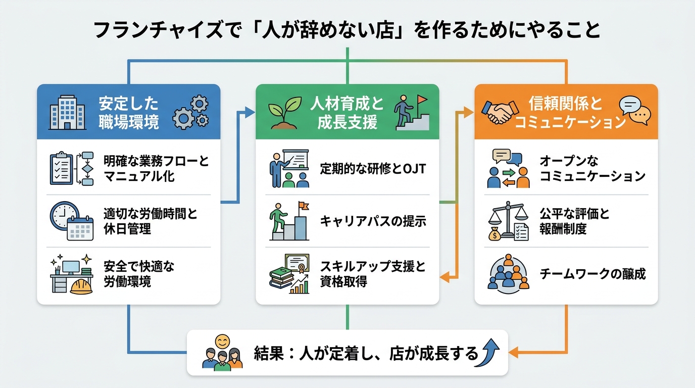 フランチャイズで「人が辞めない店」を作るためにやること