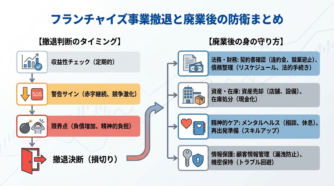 撤退判断のタイミングと廃業後の身の守り方