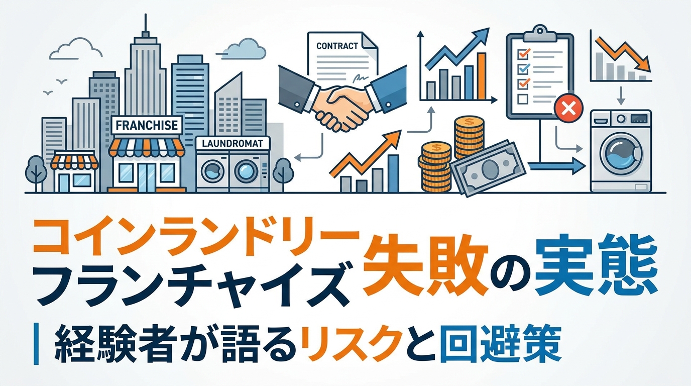 コインランドリー フランチャイズ 失敗の実態｜経験者が語るリスクと回避策