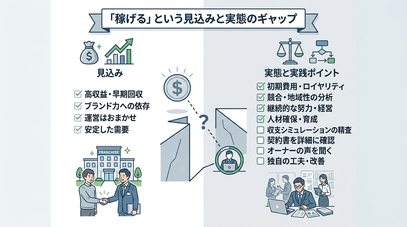 「稼げる」という見込みと実態のギャップ