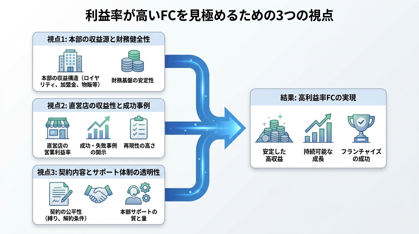 利益率が高いFCを見極めるために私が実践した視点