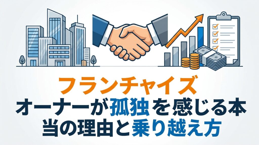 フランチャイズ オーナーが孤独を感じる本当の理由と乗り越え方