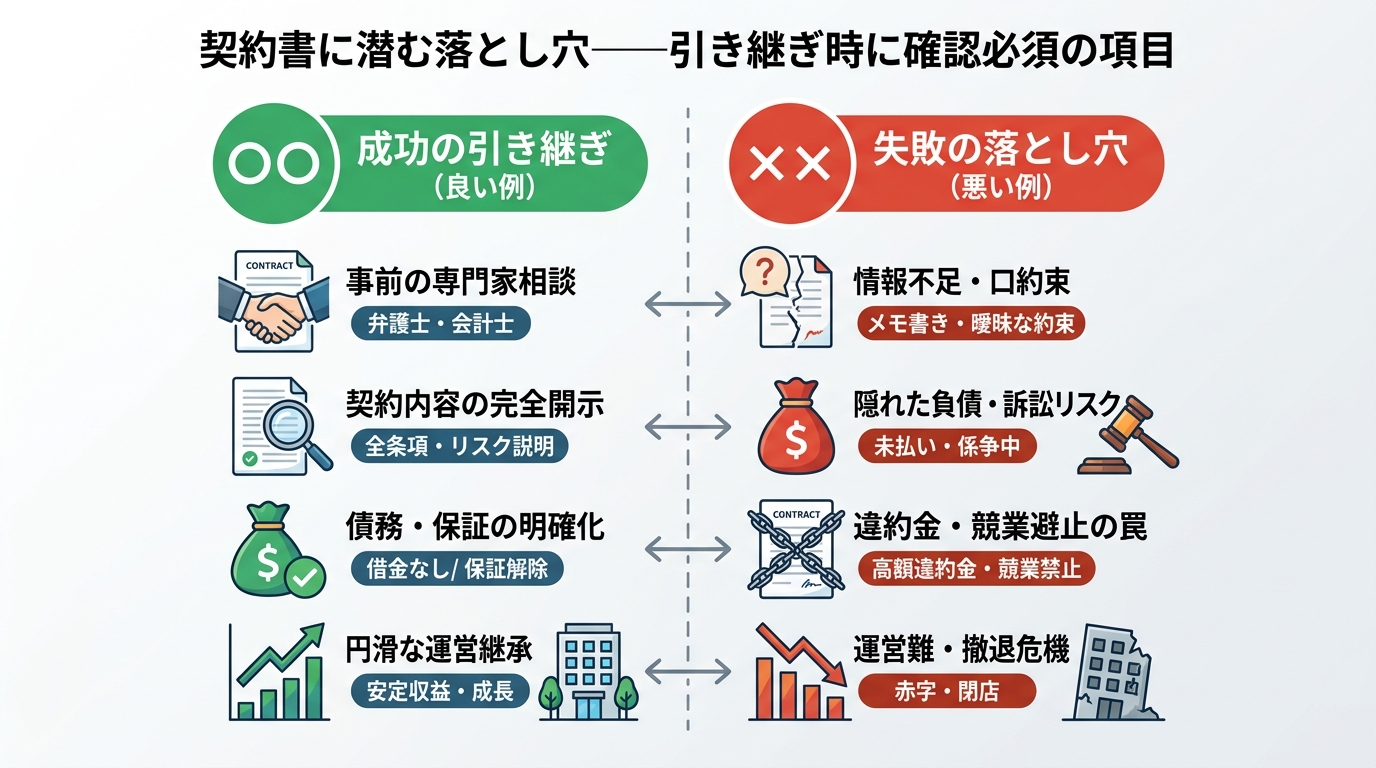 契約書に潜む落とし穴——引き継ぎ時に確認必須の項目