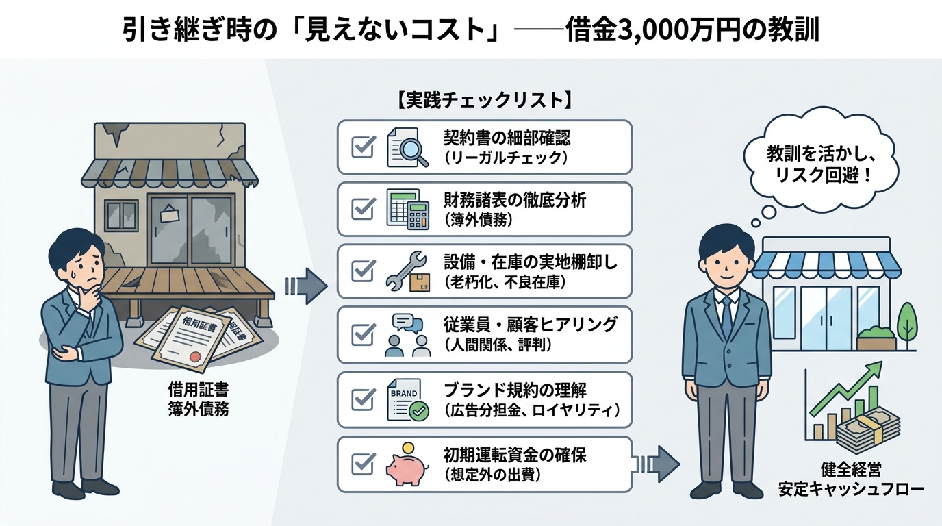 引き継ぎ時の「見えないコスト」——私が経験した借金3,000万円の教訓