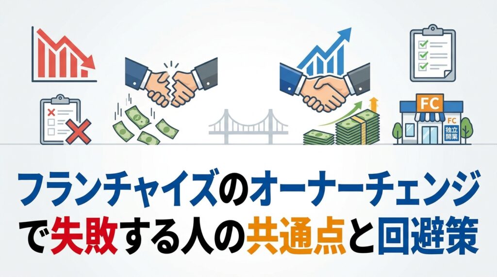 フランチャイズのオーナーチェンジで失敗する人の共通点と回避策