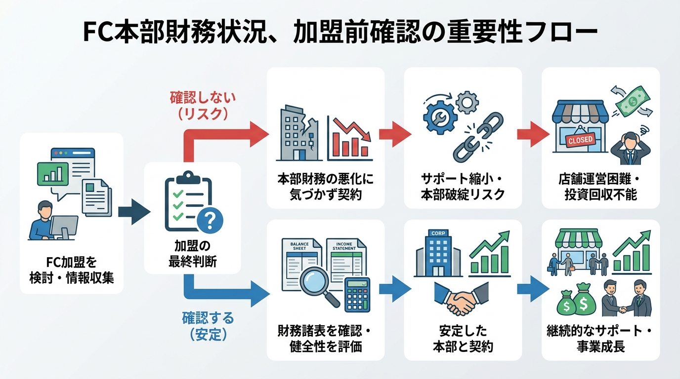 FC本部の財務状況、なぜ加盟前に確認しないといけないのか