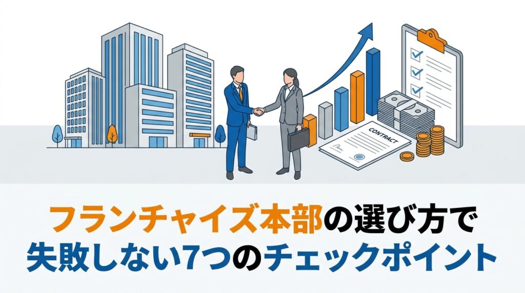 フランチャイズ本部の選び方で失敗しない7つのチェックポイント