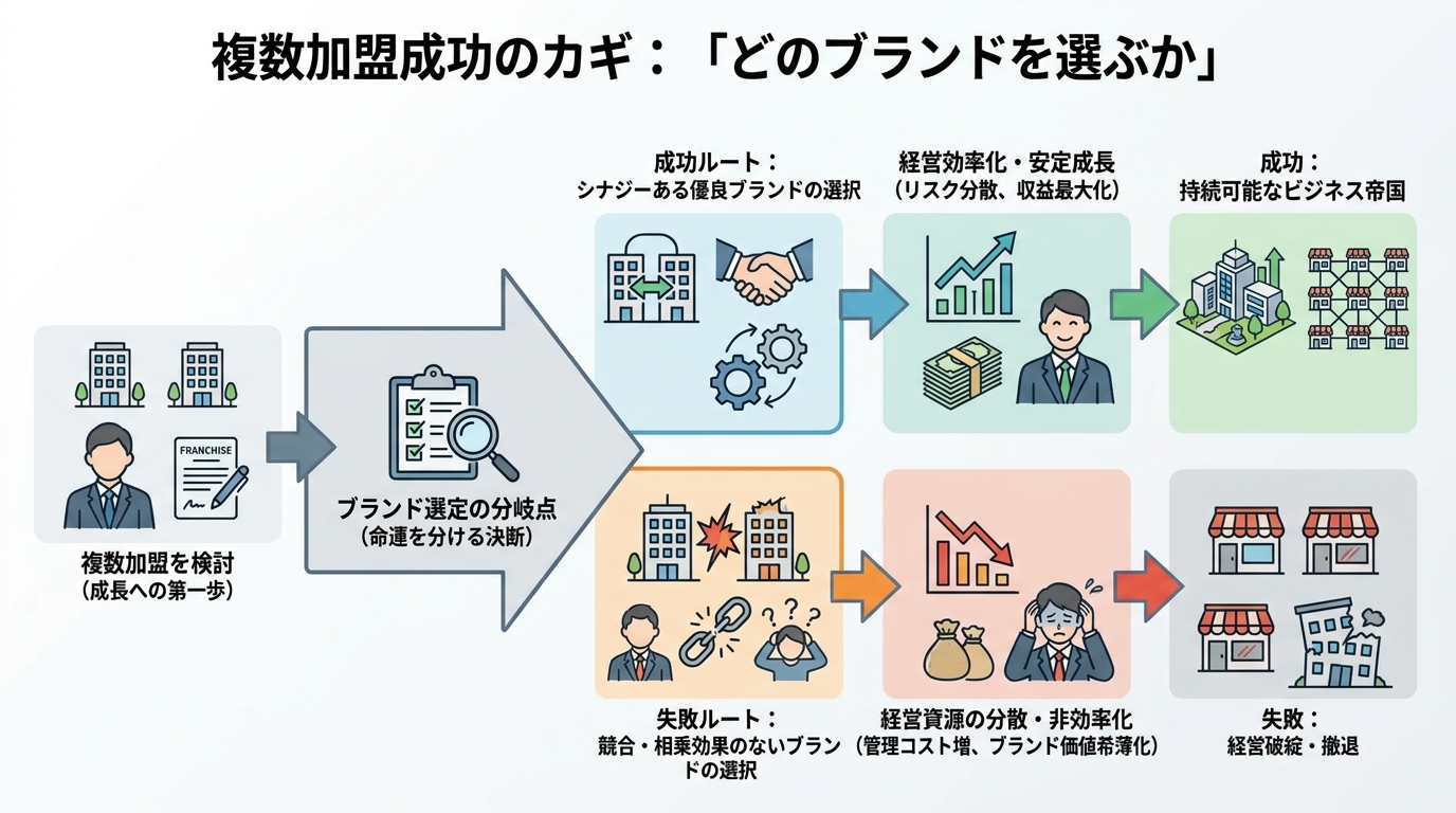 複数加盟するなら「どのブランドを選ぶか」が命運を分ける
