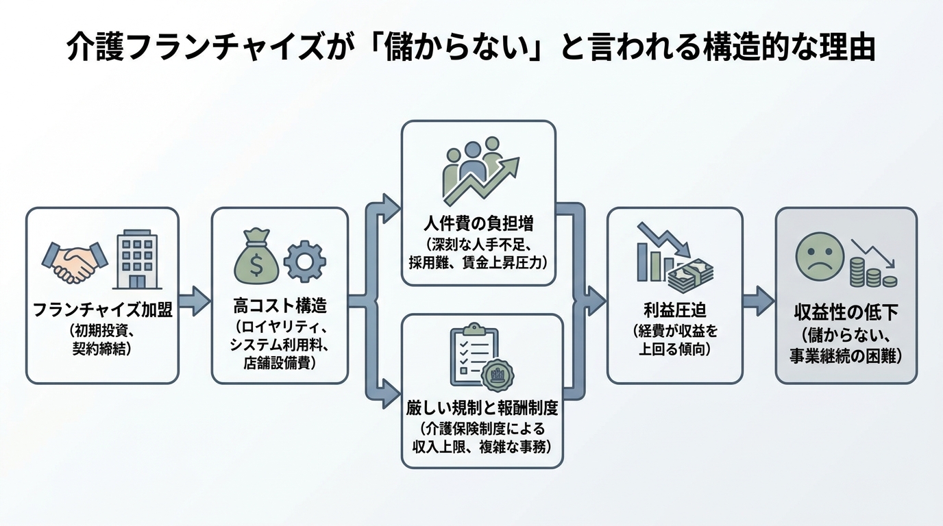 介護フランチャイズが「儲からない」と言われる構造的な理由