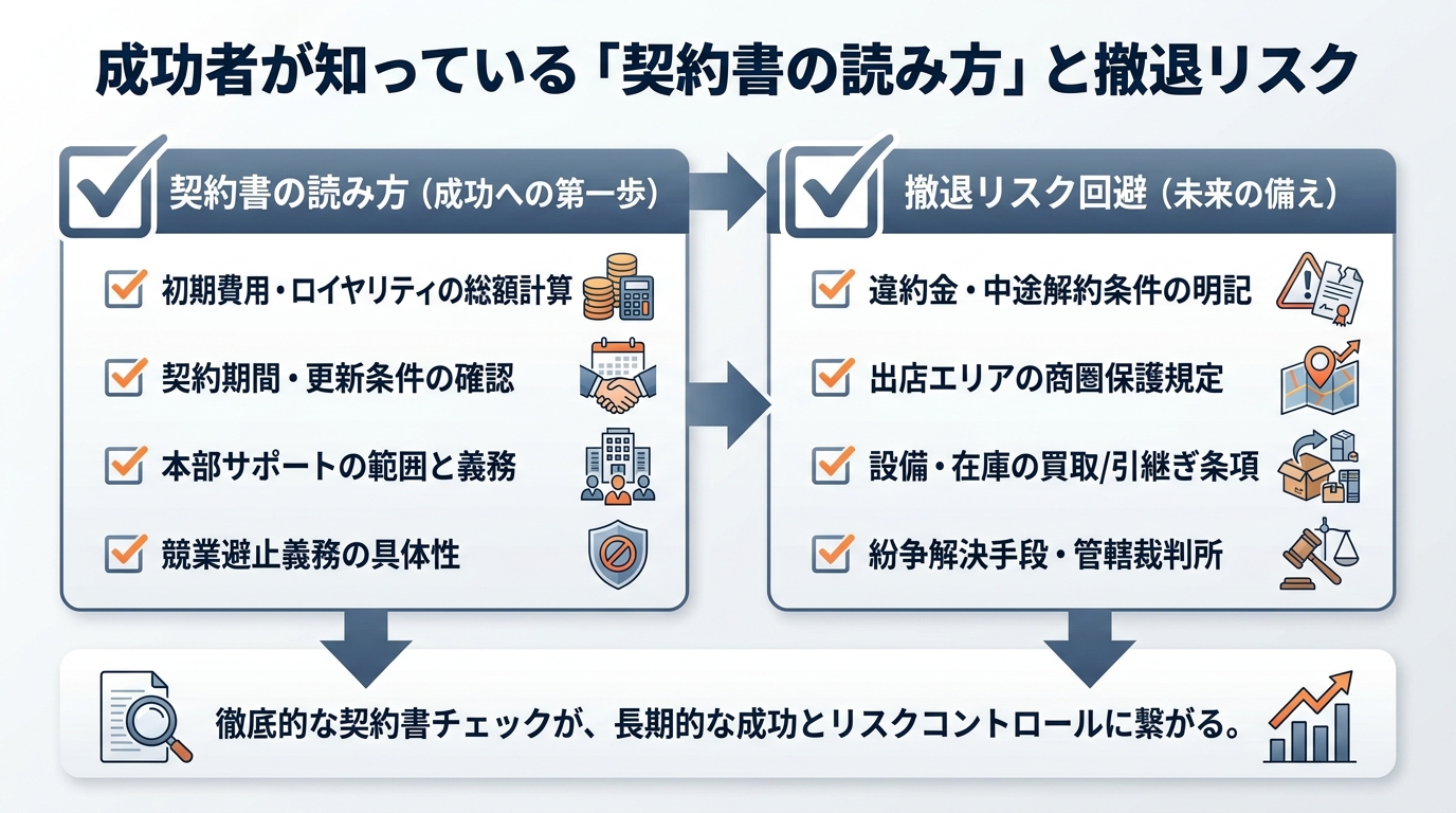 成功者が知っている「契約書の読み方」と撤退リスク