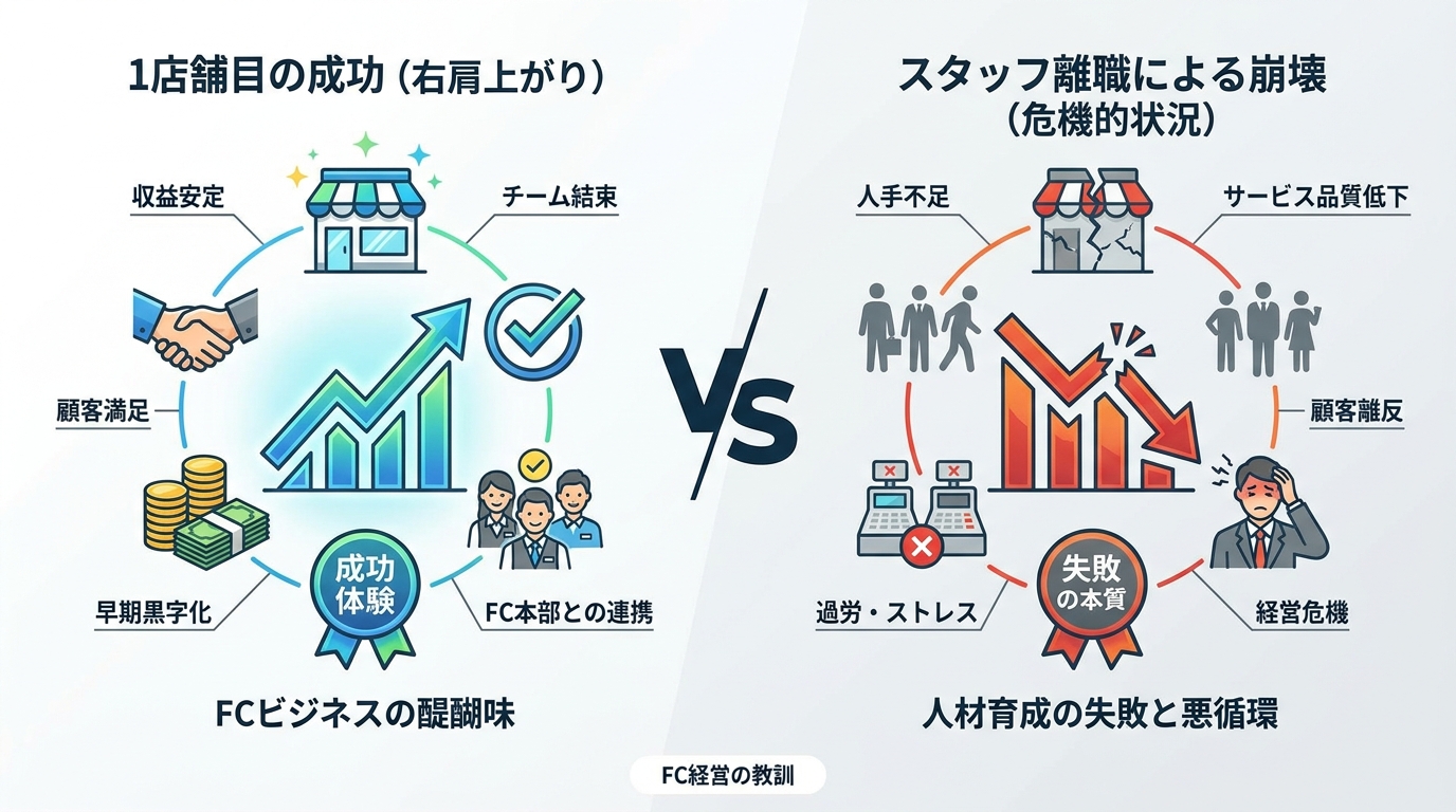 私が経験した「1店舗目の成功」と「スタッフ離職による崩壊」