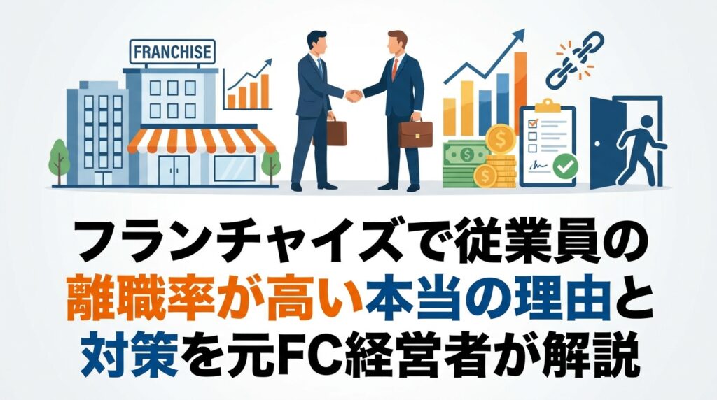 フランチャイズで従業員の離職率が高い本当の理由と対策を元FC経営者が解説