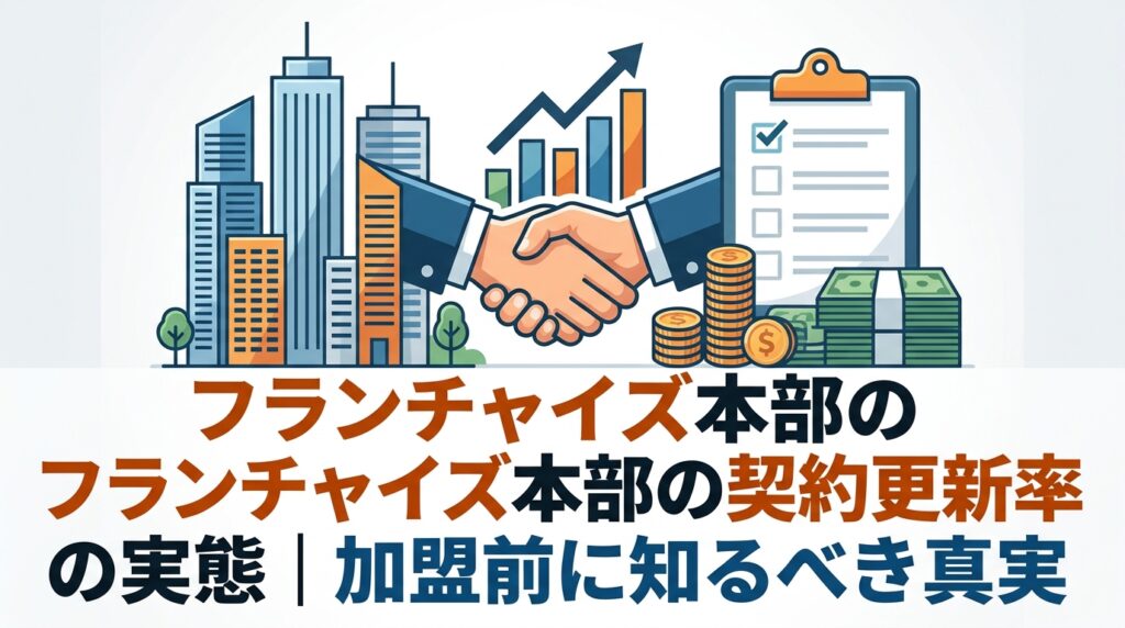 フランチャイズ本部の契約更新率の実態｜加盟前に知るべき真実